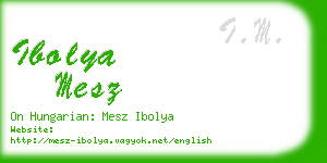 ibolya mesz business card